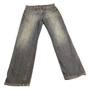 Lucky Brand 329 Classic Straight Jeans Men's 34x32‎ Blue Denim Medium Wash Faded